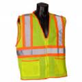 CLASS 2 VEST W/ 2 TONE STRIPES